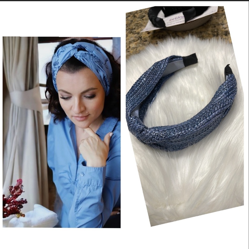 Blue Woven Headband